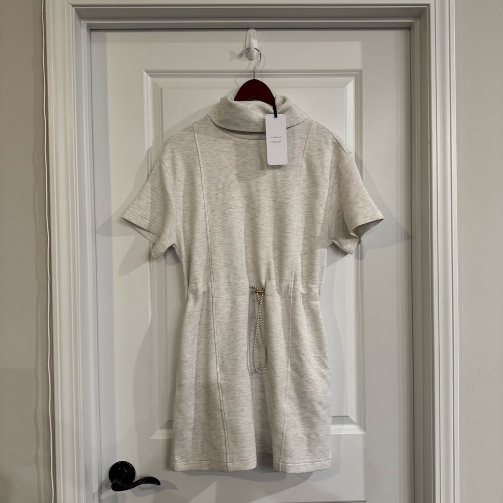 Varley Sophie Ivory Marl DoubleSoft Dress - Picture 4 of 10